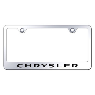 Autogold® - Chrome License Plate Frame with Laser Etched Chrysler Logo
