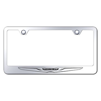 Autogold® - Chrome License Plate Frame with Laser Etched Chrysler Only Logo