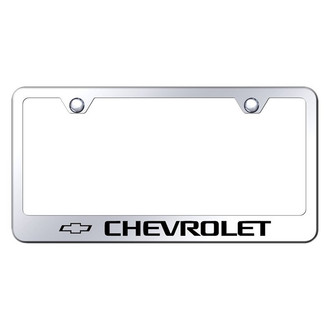 Autogold® - Chrome License Plate Frame with Laser Etched Chevrolet Logo