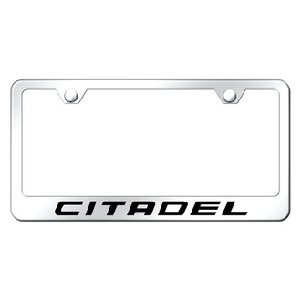 Autogold® - Chrome License Plate Frame with Laser Etched Citadel Logo