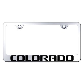 Autogold® - Chrome License Plate Frame with Laser Etched Colorado Logo