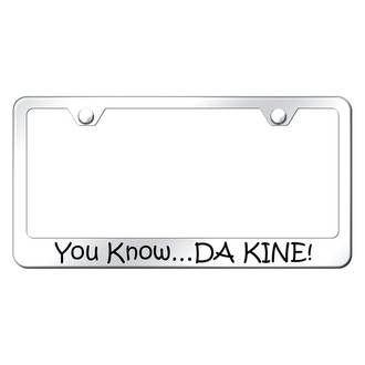 Autogold® - Polished License Plate Frame with Laser Etched DA KINE