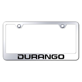 Autogold® - Chrome License Plate Frame with Laser Etched Durango Logo