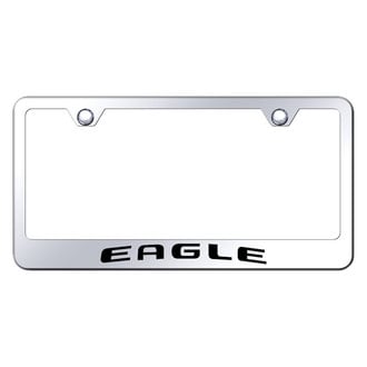 Autogold® - Chrome License Plate Frame with Laser Etched Eagle Logo