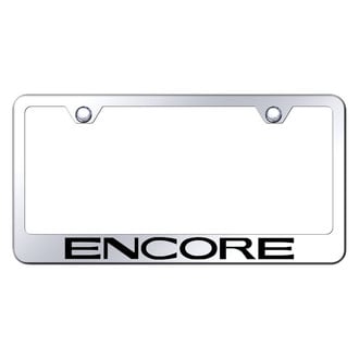 Autogold® - Chrome License Plate Frame with Laser Etched Encore Logo