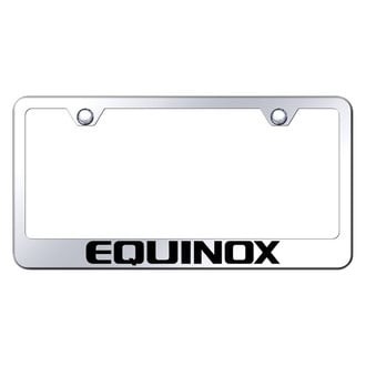 Autogold® - Chrome License Plate Frame with Laser Etched Equinox Logo