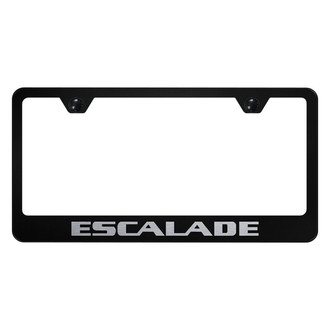 Autogold® - License Plate Frame with Laser Etched Escalade Logo