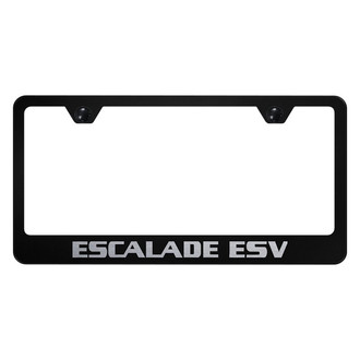 Autogold® - License Plate Frame with Laser Etched Escalade ESV Logo