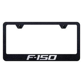 Autogold® - Rugged Black License Plate Frame with Laser Etched F-150 Logo