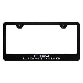 Autogold® - License Plate Frame with Laser Etched F-150 Lightning Logo