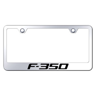 Autogold® - Chrome License Plate Frame with Laser Etched F-350 Logo