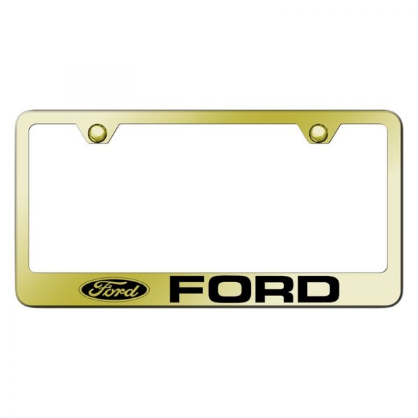Autogold® - License Plate Frame with Laser Etched Ford Logo