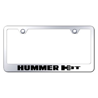 Autogold® - Chrome License Plate Frame with Laser Etched Hummer H3T Logo
