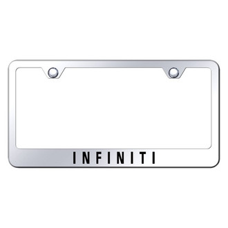 Autogold® - Chrome License Plate Frame with Laser Etched Infiniti Logo