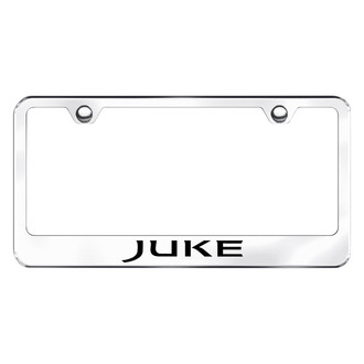 Autogold® - Chrome License Plate Frame with Laser Etched Juke Logo