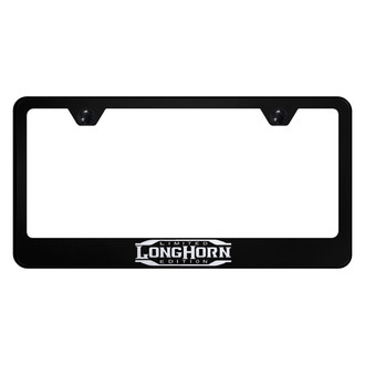 Autogold® - Black License Plate Frame with Longhorn Limited Edition