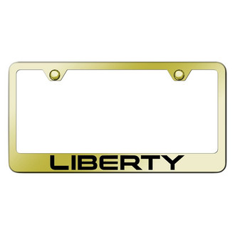 Autogold® - Gold License Plate Frame with Laser Etched Liberty Logo