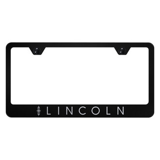 Autogold® - License Plate Frame with Laser Etched Lincoln Logo