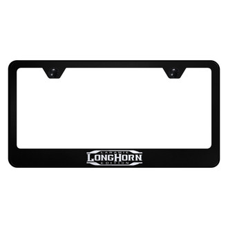 Autogold® - License Plate Frame with Laser Etched Longhorn Laramie Logo