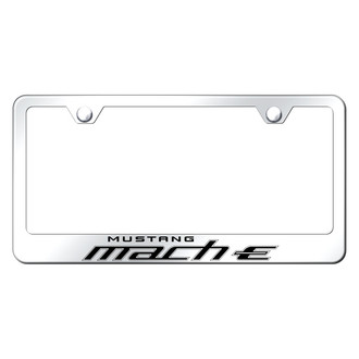 Autogold® - Chrome License Plate Frame with Laser Etched Mach-E Logo