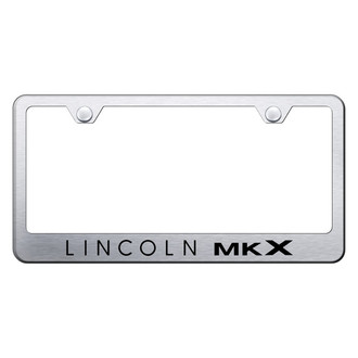 Autogold® - Brushed License Plate Frame with Laser Etched MKX Logo
