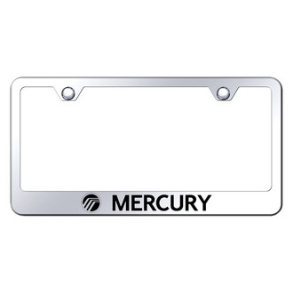 Autogold® - Chrome License Plate Frame with Laser Etched Mercury Logo