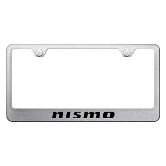 Autogold® - Brushed License Plate Frame with Laser Etched NISMO Logo