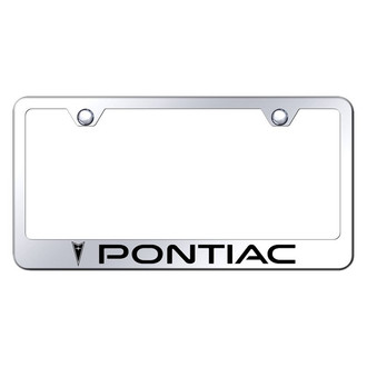 Autogold® - License Plate Frame with Laser Etched Pontiac Logo