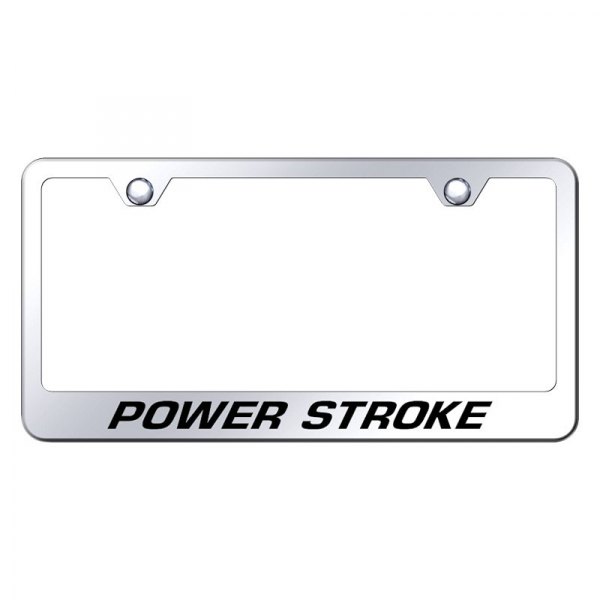 Autogold® - License Plate Frame with Laser Etched Power Stroke Logo