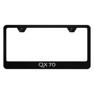Autogold® - License Plate Frame with Laser Etched QX70 Logo