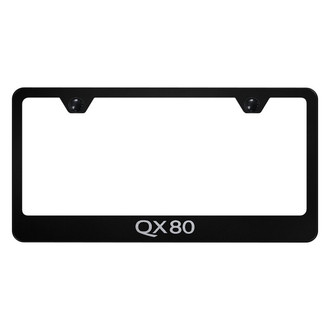 Autogold® - License Plate Frame with Laser Etched QX80 Logo