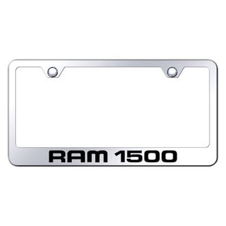 Autogold® - Chrome License Plate Frame with Laser Etched Ram 1500 Logo