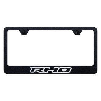 Autogold® - Rugged Black License Plate Frame with RHO Logo