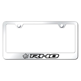 Autogold® - Chrome License Plate Frame with RHO Head Logo