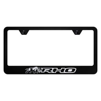 Autogold® - License Plate Frame with Laser Etched RHO Rhino Logo