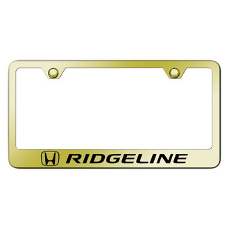 Autogold® - Gold License Plate Frame with Laser Etched Ridgeline Logo