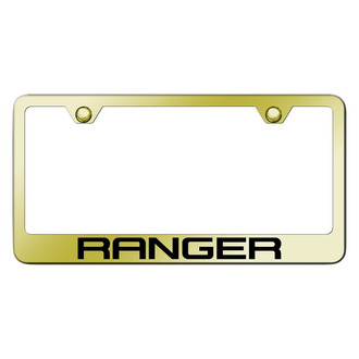 Autogold® - Gold License Plate Frame with Laser Etched Ranger Logo