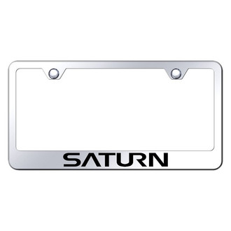 Autogold® - Chrome License Plate Frame with Laser Etched Saturn Logo