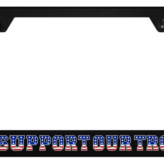 Autogold® - UV Printed Black License Plate Frame with SUT Eagle Logo