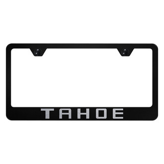 Autogold® - License Plate Frame with Laser Etched Tahoe Logo