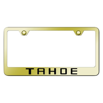 Autogold® - Gold License Plate Frame with Laser Etched Tahoe Logo