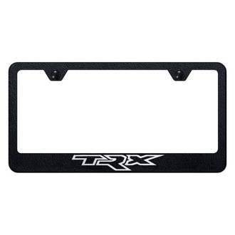Autogold® - Rugged Black License Plate Frame with Laser Etched TRX Logo