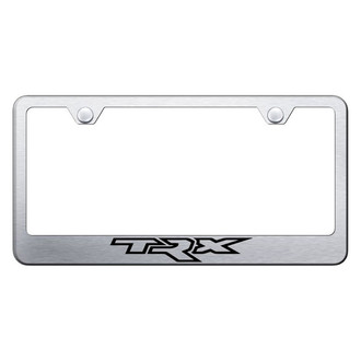 Autogold® - Brushed License Plate Frame with Laser Etched TRX Logo
