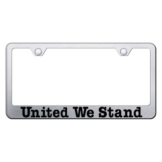 Autogold® - License Plate Frame with Laser Etched United We Stand Logo