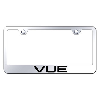 Autogold® - Chrome License Plate Frame with Laser Etched Vue Logo