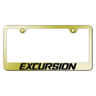 Autogold® - Gold License Plate Frame with Laser Etched Excursion Logo