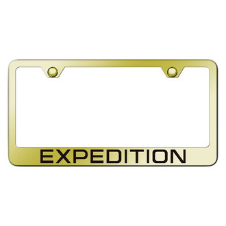 Autogold® - Gold License Plate Frame with Laser Etched Expedition Logo