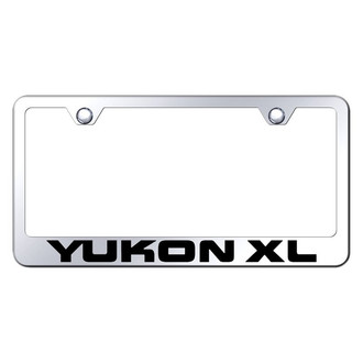 Autogold® - Chrome License Plate Frame with Laser Etched Yukon XL Logo
