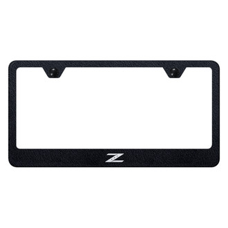 Autogold® - Rugged Black License Plate Frame with Laser Etched Z Logo