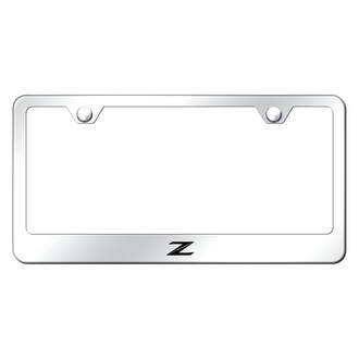 Autogold® - Chrome License Plate Frame with Laser Etched Z New Logo